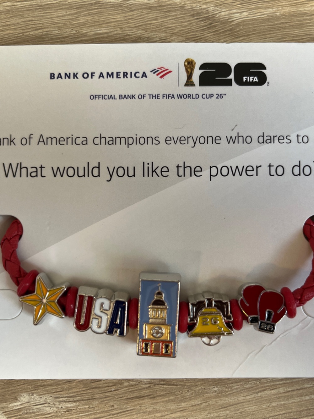 Philadelphia World Cup Charm Bracelet